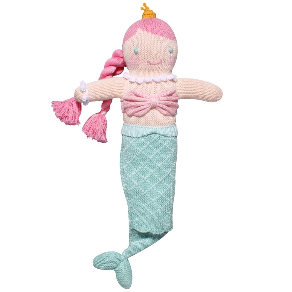 Zubels Marina The Walking Mermaid Knit Doll. 18 Inches Tall.
